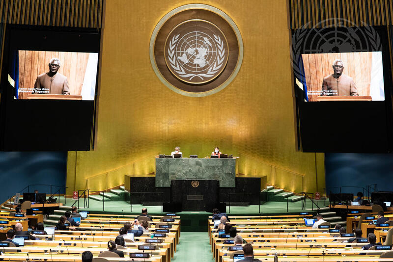 Prime Minister Of Solomon Islands Addresses General Assembly Debate