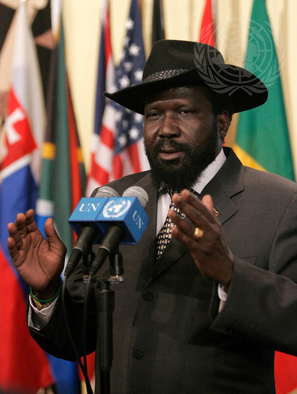 President of Government of Southern Sudan Briefs Media