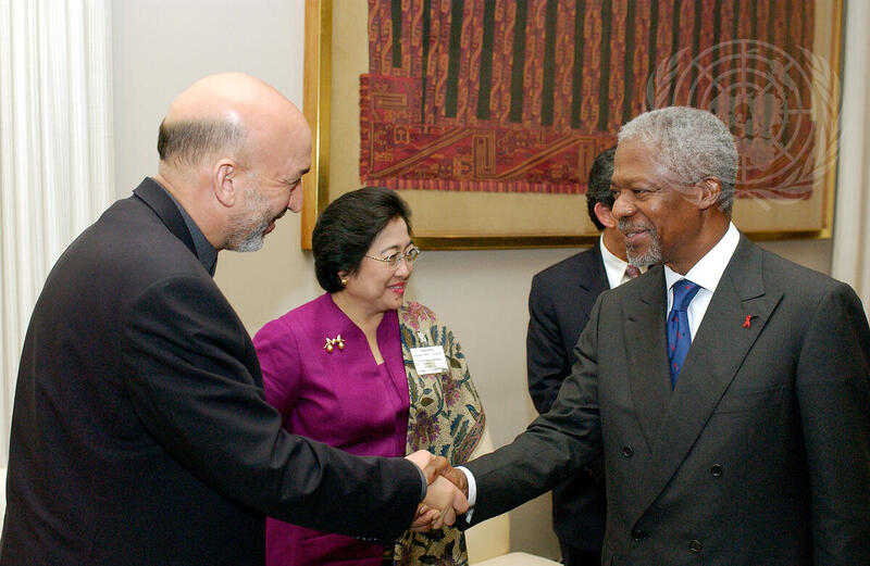 President of Afghanistan Visits UN Headquarters