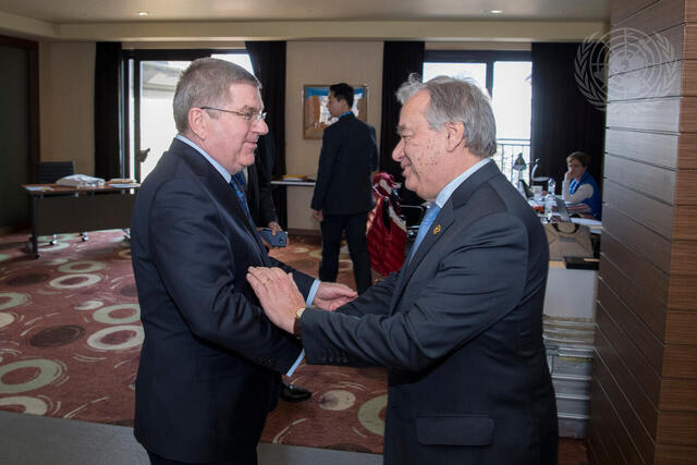 Secretary-General Meets IOC President