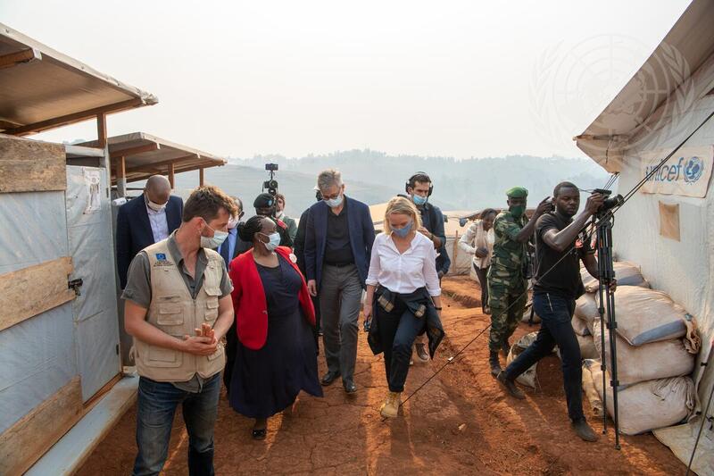 Under-Secretary-General for Peace Operations Visits IDP Camp in Democratic Republic of Congo