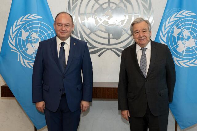 Secretary-General Meets with Minister for Foreign Affairs of Romania