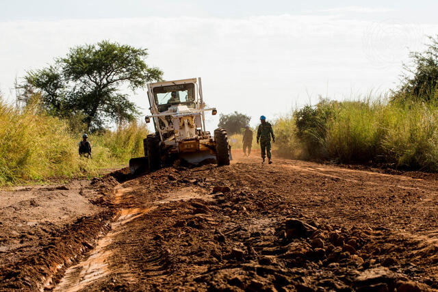 UNMISS Engineers Juba Mangalla Road Project