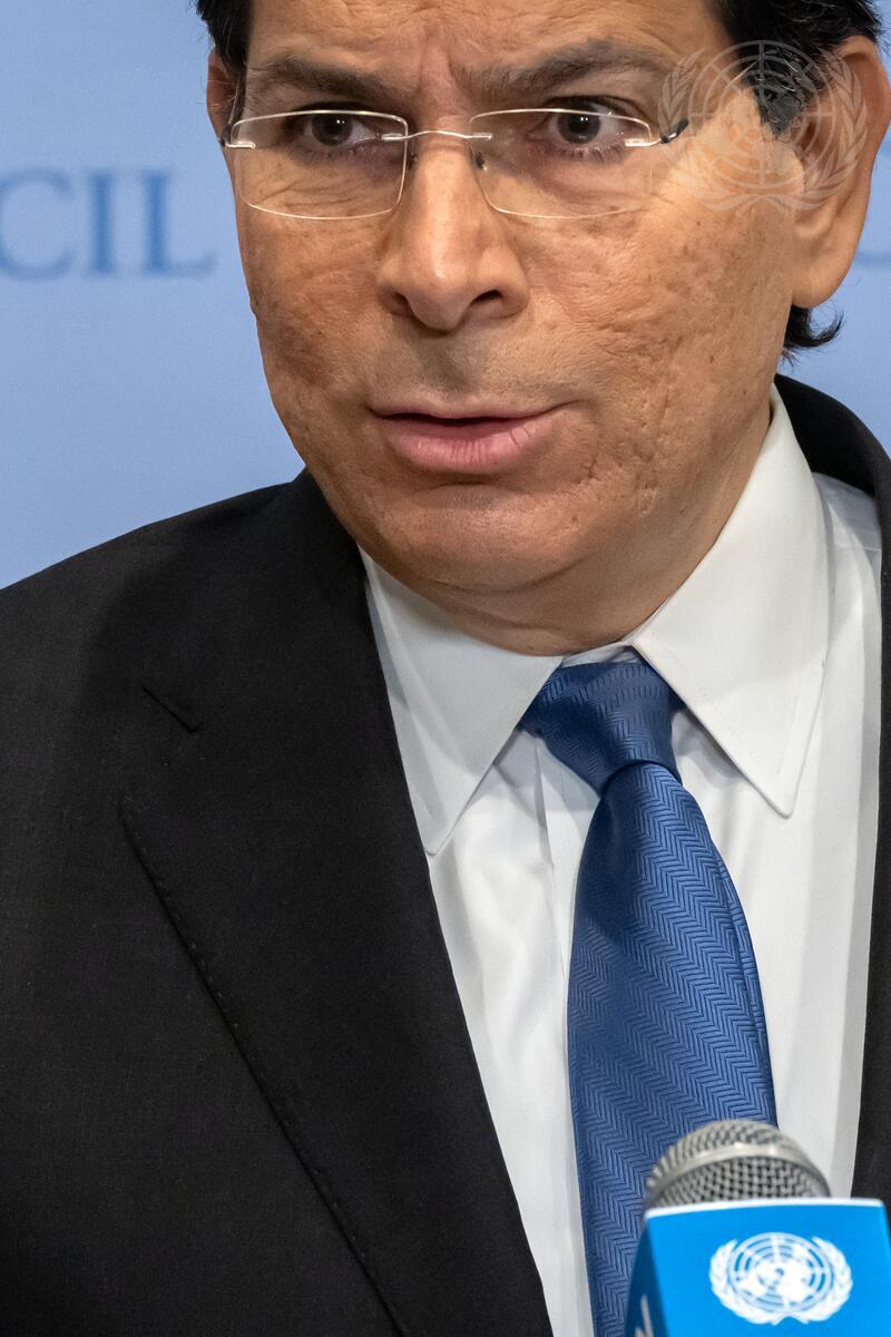 Permanent Representative of Israel Briefs Press | UN Photo