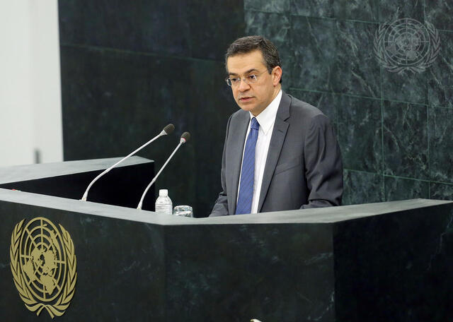 Representative of Egypt Addresses High-level Dialogue on Migration and Development