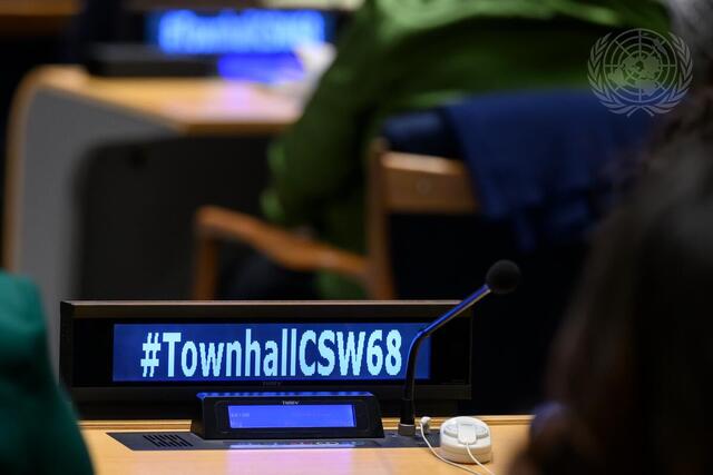 Town Hall Meeting with Civil Society during 68th Session of Commission on Status of Women