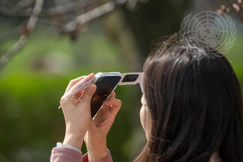 Solar Eclipse at UN Headquarters