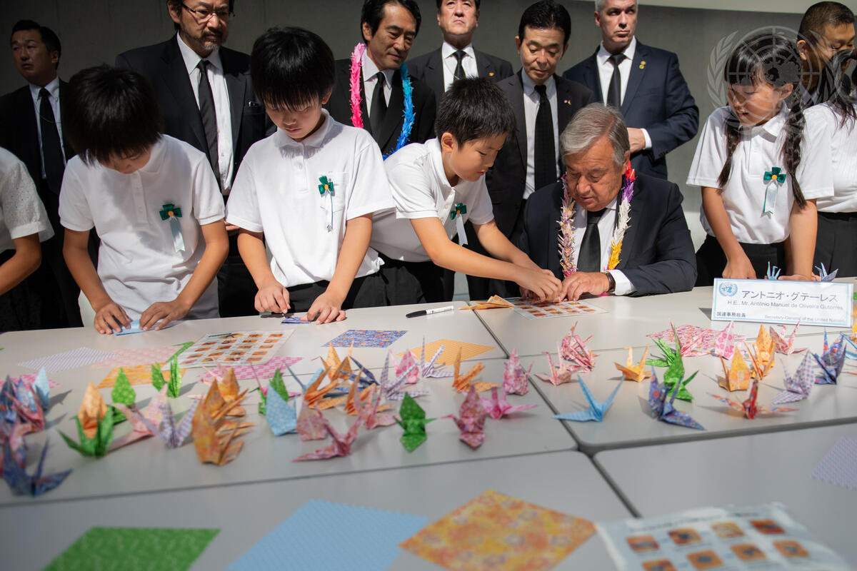 Secretary-General Visits Nagasaki, Japan