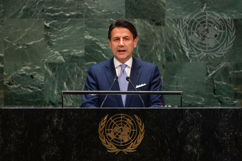 President of Council of Ministers of Italy Addresses General Assembly