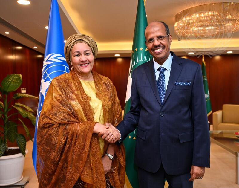 Deputy Secretary-General Meets AUC Chairperson at UN Food Systems Summit