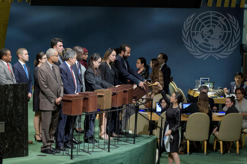 General Assembly Elects Eighteen Members of Human Rights Council