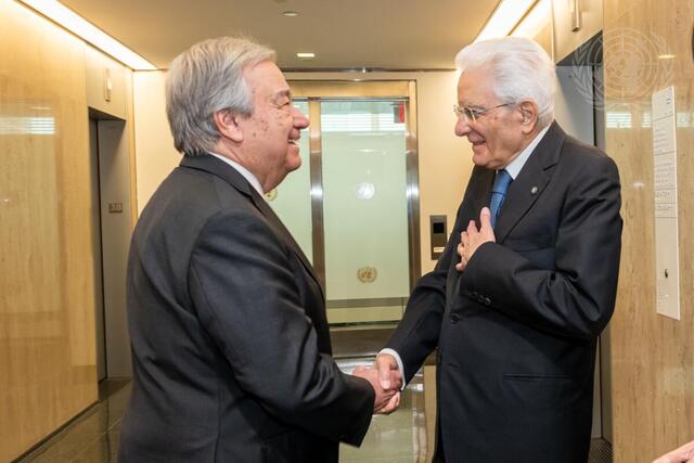 Secretary-General Meets with President of Italy