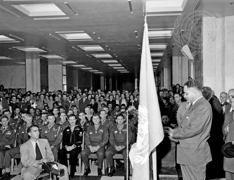 Korean Servicemen Visit United Nations Headquarters