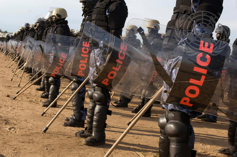 South Sudan Police Recruits at Training Academy