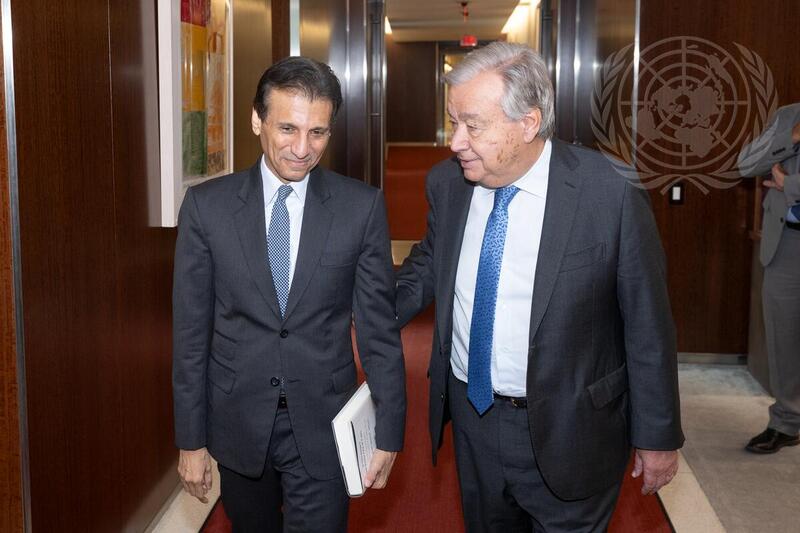 Secretary-General Meets with His Special Representative for Iraq
