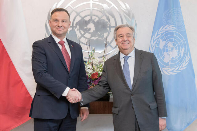 Secretary-General Meets President of Poland