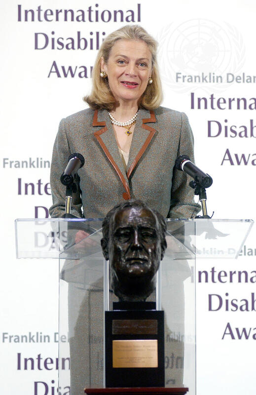JORDAN HONOURED WITH FRANKLIN DELANO ROOSEVELT INTERNATIONAL DISABILITY AWARD