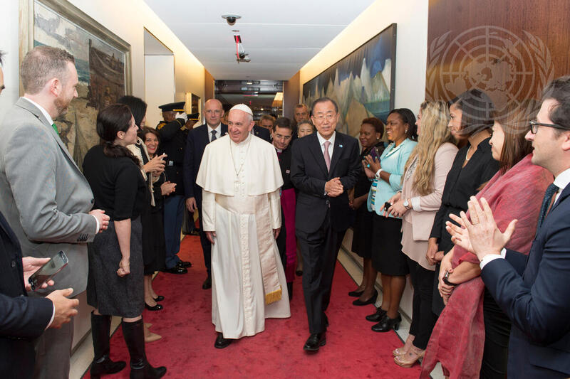 Secretary-General Meets Pope Francis