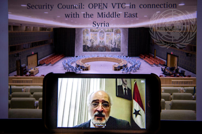 Security Council Members Hold Open Videoconference in Connection with Syria