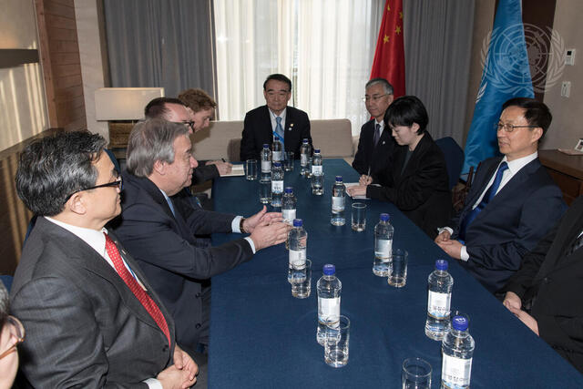 Secretary-General Meets Special Representative of President of China