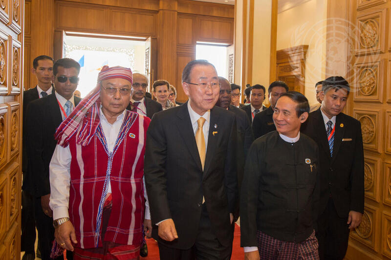Secretary-General Meets Speakers of Upper and Lower Houses of Myanmar Parliament