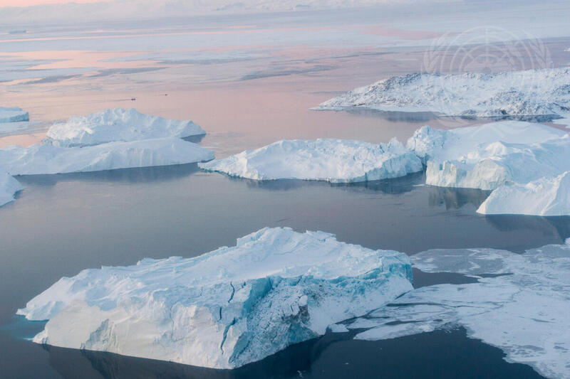 Icebergs in Ilulissat Icefjord, Greenland