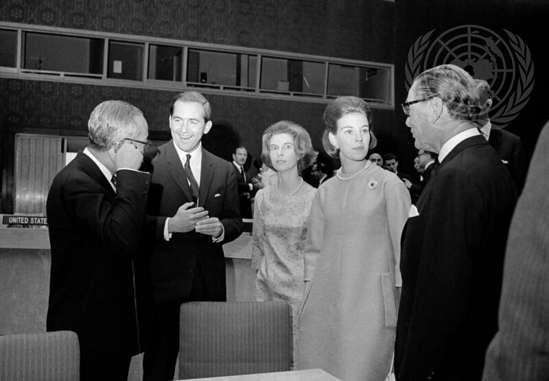 KING AND QUEEN OF GREECE VISIT THE UN
