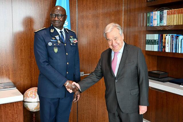 Secretary-General Meets Military Adviser for UN Department of Peace Operations
