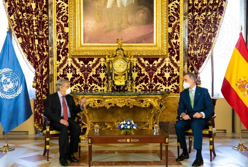 Secretary-General Meets with King Felipe VI of Spain