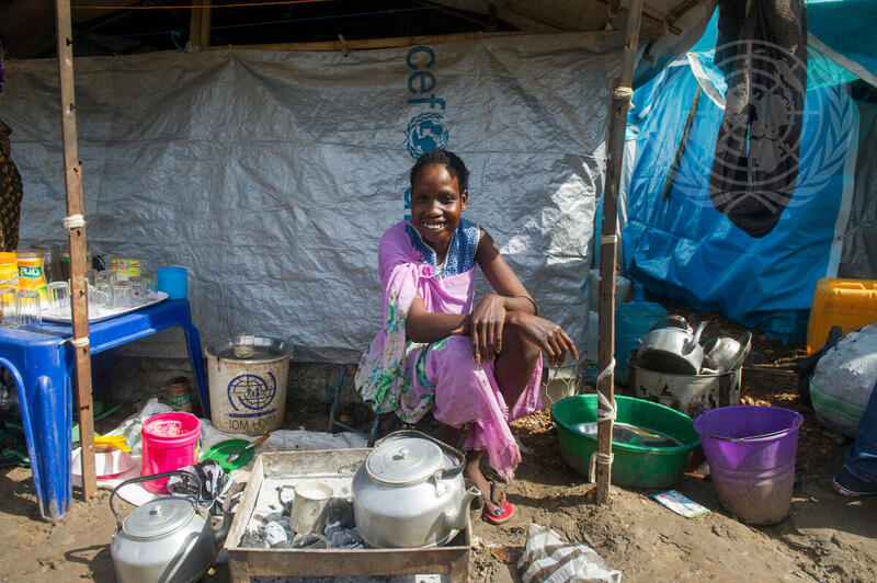 Displaced Civilian at Tomping Protection Site, Juba