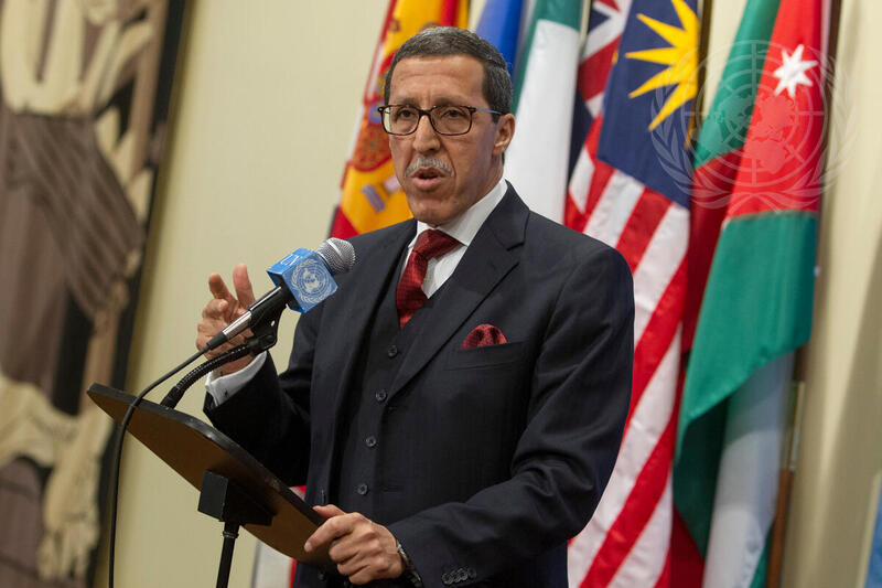 Permanent Representative of Morocco Speaks to Press on Western Sahara