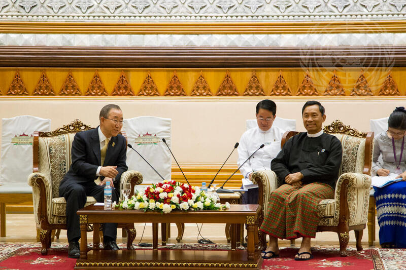 Secretary-General Meets Speaker of Myanmar's Parliament