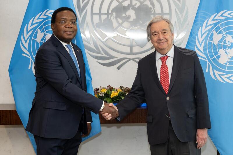 Permanent Representative of Tanzania Pays Farewell Call on Secretary-General