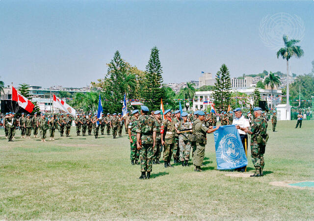 UNITED NATIONS MISSION IN HAITI TAKES OVER COMMAND FROM MULTINATIONAL FORCE