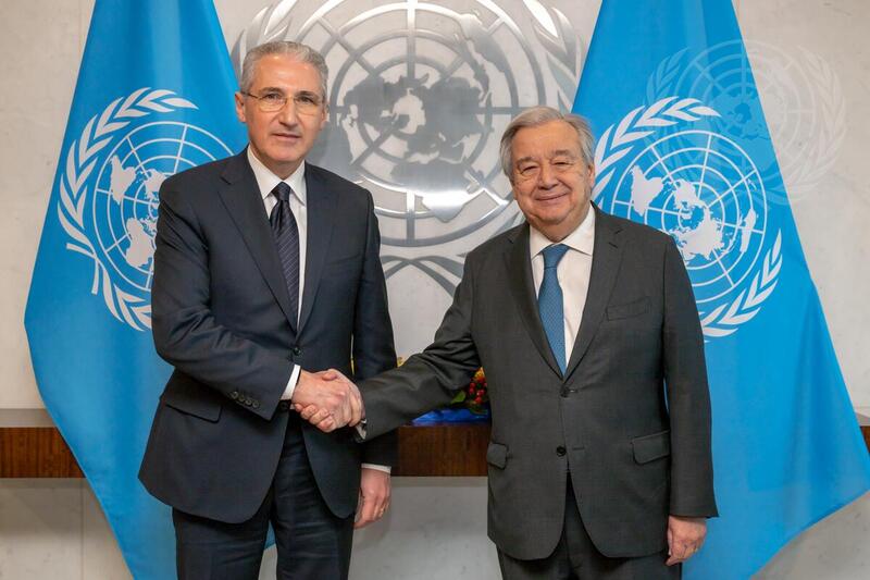 Secretary-General Meets with President-designate of 29th Session of Conference of Parties to United Nations Framework Convention on Climate Change