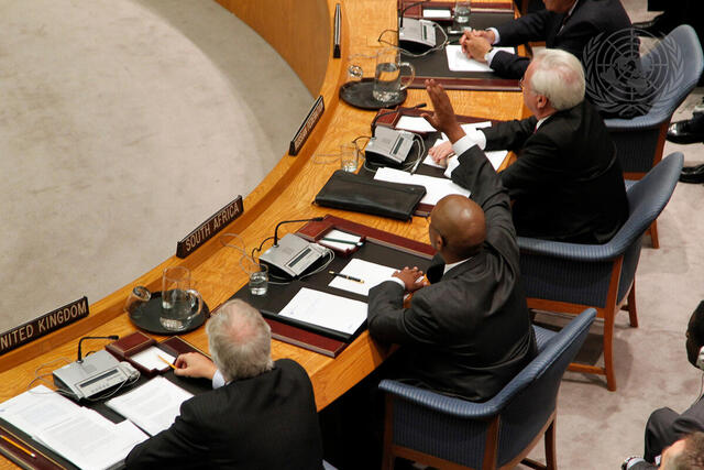 South Africa Abstains in Security Council Vote on Syria
