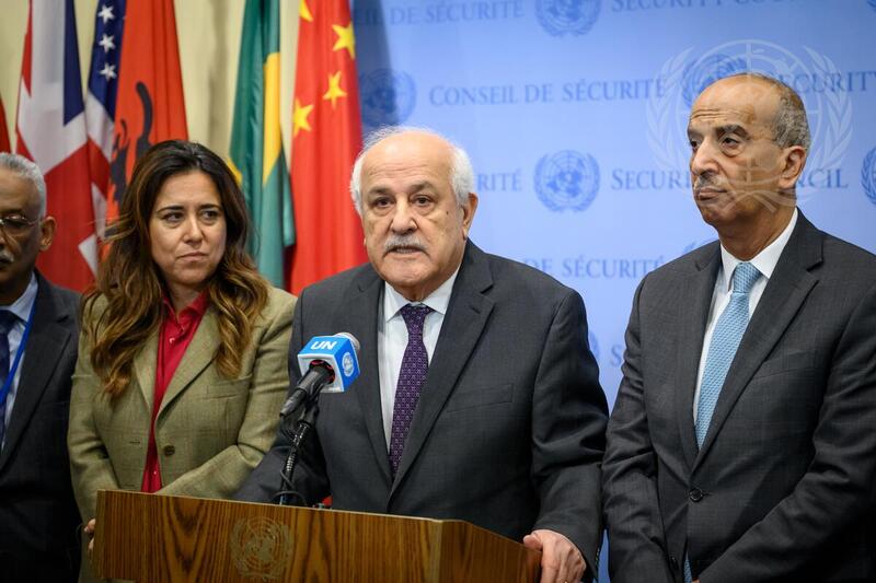 Permanent Observer of State of Palestine Briefs Press After Security Council Adopts Resolution on Situation in Gaza