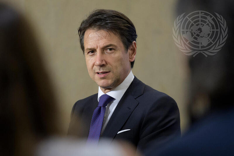 Prime Minister of Italy Briefs Press