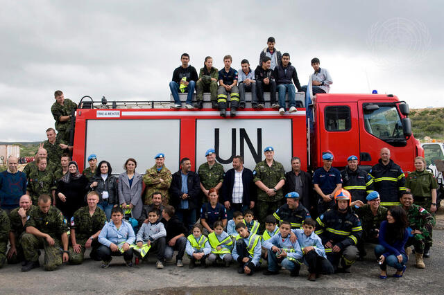 UNIFIL Fire Brigade Visited by Lebanese Students