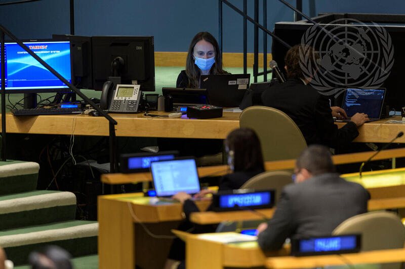 Scene during 75th Session of General Assembly