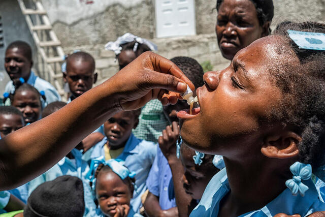 Cholera Vaccination Campaign in Arcahaie, Haiti