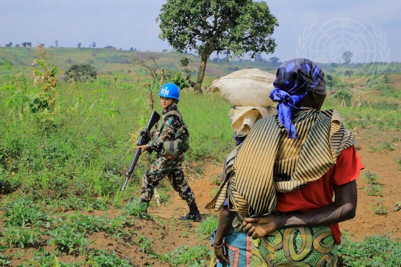 MONUSCO Peacekeepers and FARDC  Soldiers Patrol Fataki Area
