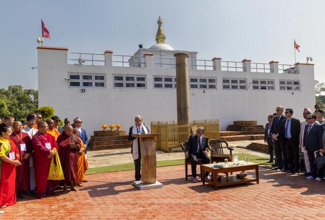 Secretary-General Visits Lumbini in Nepal