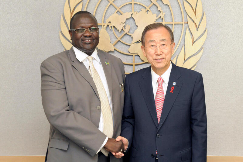 Secretary-General Meets Vice-President of Southern Sudan