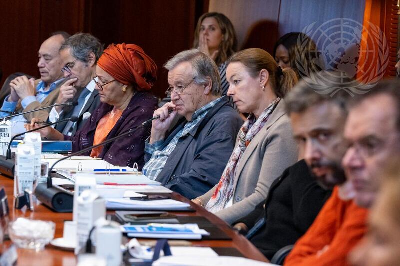 Secretary-General Chairs Meeting of UN System's Chief Executives Board for Coordination