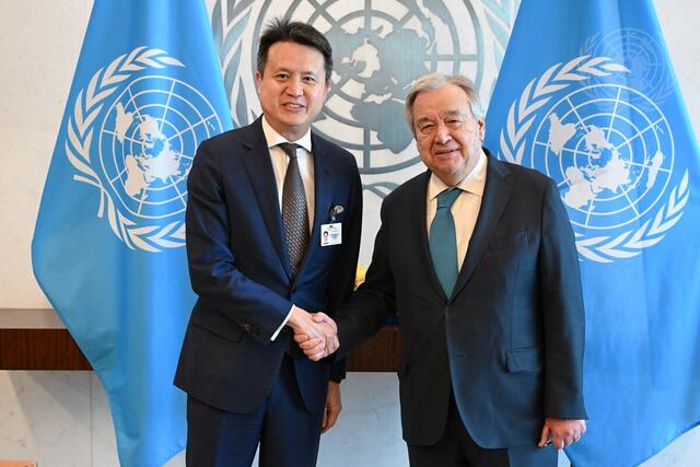 Secretary-General Meets with Director-General of World Intellectual Property Organization