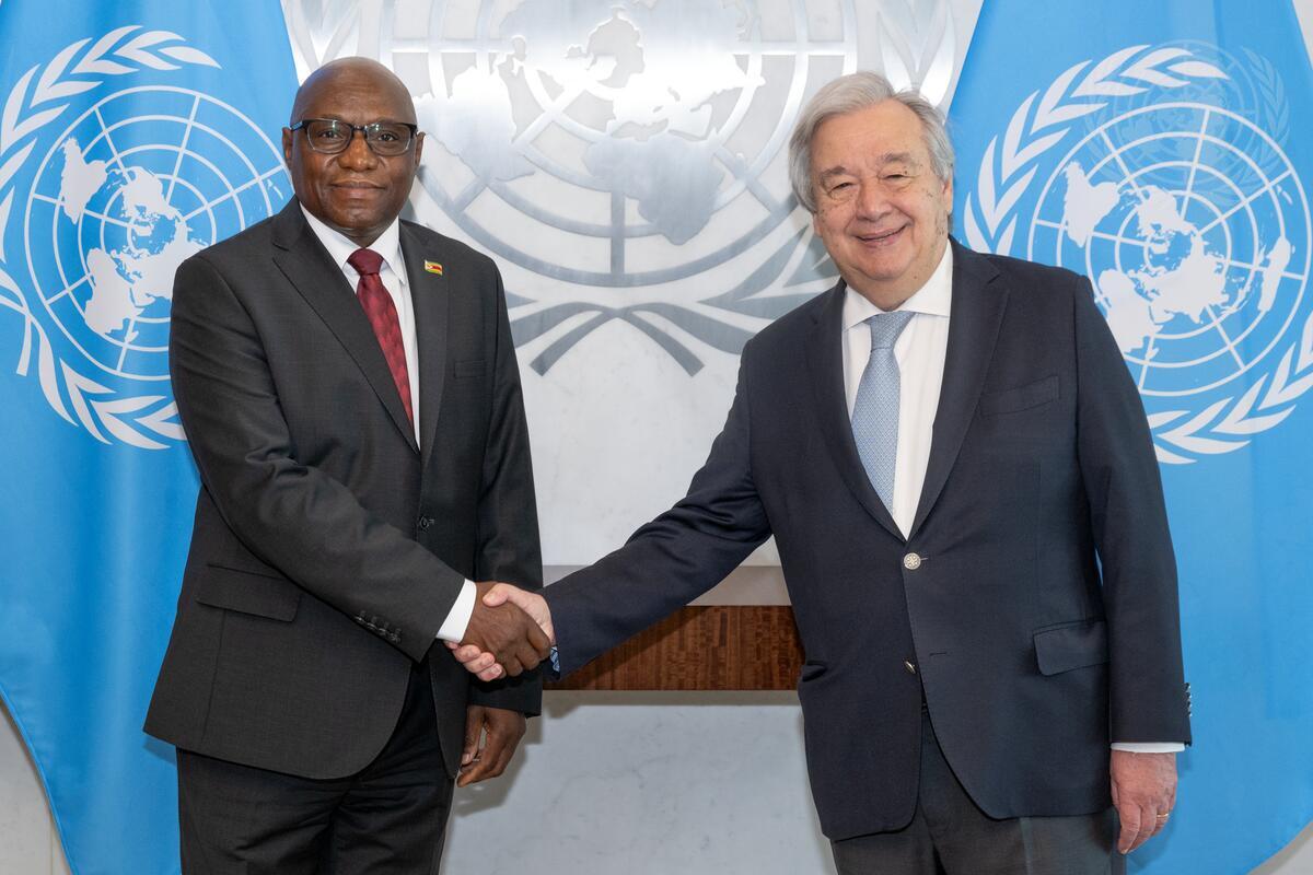 Permanent Representative Of Zimbabwe Presents Credentials To Secretary ...