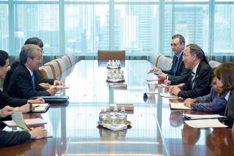 Secretary-General Meets Head of Japanese Development Agency
