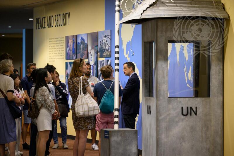 Visitors on Guided Tour of UN Headquarters