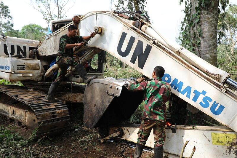 MONUSCO Engineering Unit Engaged in Construction Projects in Beni